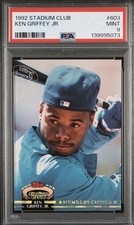 1992 Topps Stadium Club Members Choice #603  Ken Griffey Jr PSA 9 MINT Mariners