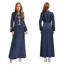 Women Church Clergy Dress Coats Jumpsuits Halloween Choir Robe Adult Outfits