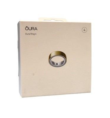 Oura Ring 4 Smart Ring   Größe 4 Gold mit Ladegerät und USB-C-Kabel