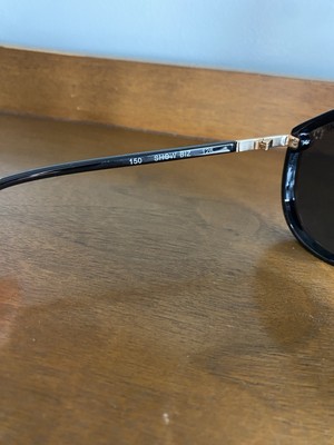 Quay Australia ShowBiz Black and Gold Shield Sunglasses Quay Australia ShowBiz Black /Black Gold Rimless Sunglasses  main image 4