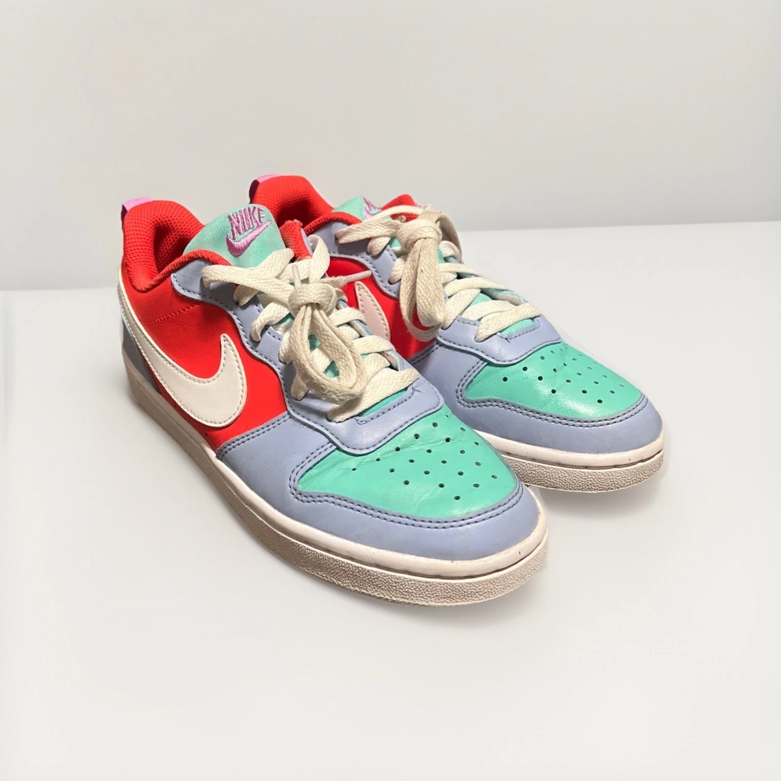 Nike Big Kids Taglia 4Y Court Borough Sneakers Basse Recraft Colorate
