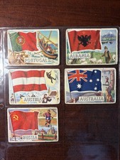 A lot Of 1956 Vintage Topps Flags Of The World Non Sports Trading Cards