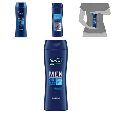 Men's 2 in 1 Shampoo & Conditioner - Ocean Charge, Anti-Dandruff, 12.6 Fl Oz