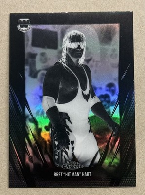 Bret  Hit Man  Hart 2026 Topps Chrome WWE #30 Negative Refractor 