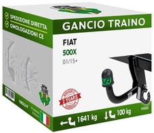 Per Fiat 500X 2-4WD Cross Plus Hybrid Dal 15 Gancio Fisso UniKIT 13P