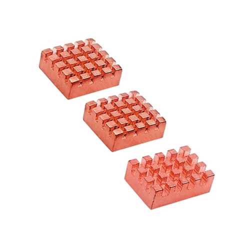 3Pcs Copper Heatsinks Improved Heat Management For K2B H618 Board - Afbeelding 3 van 8