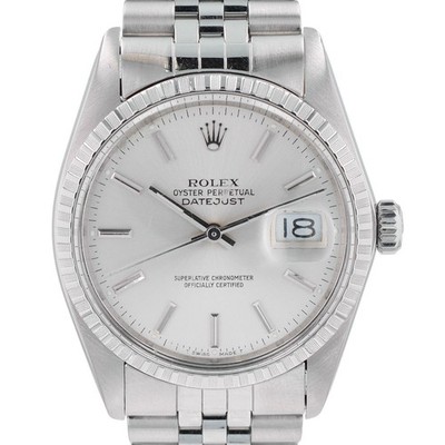 Rolex Datejust 16030 Stainless Steel Silver Index Jubilee Band Automatic Watch