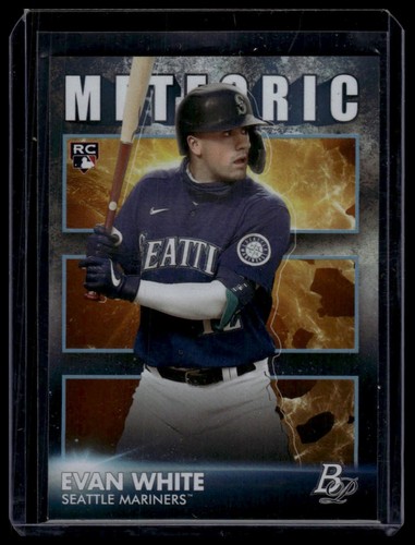 2021 Bowman Platinum #MET-3 Evan White Meteoric