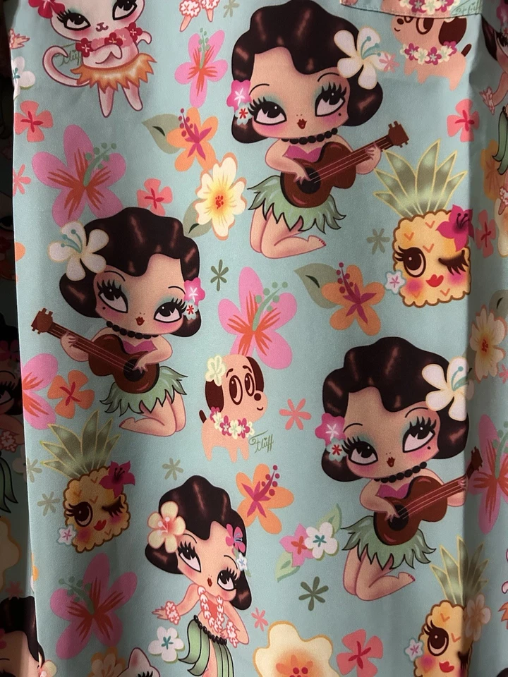 Koi Hula Lulu Scrub Top Women’s 3X - Image 3 of 4