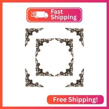 48 Solid Pure Copper Box Corner Protectors, Retro Table Edge Cover, Cabinet Furn