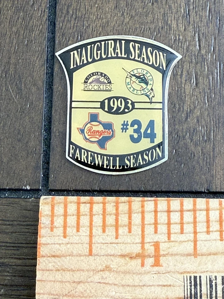 Vintage Florida Marlins Lapel Pin 1993 Inaugural Season MLB Lot Rockies Rangers - Image 3 of 4