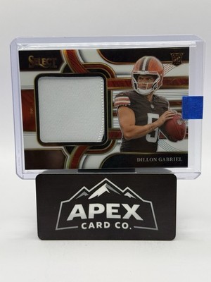 2025 Panini Select - Jumbo Rookie Swatches Dillon Gabriel #JRSW-DGL White Prizm