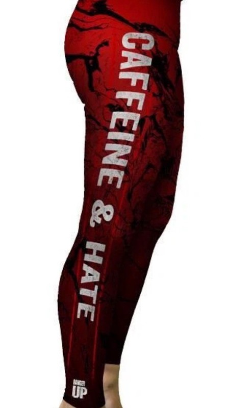 Ranger Up LG Performance Caffeine and Hate Leggings Ankle Length Martial Arts 