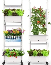 Hydroponics Growing System,42Pods Indoor Herb Garden with Grow Light,Hydropon...