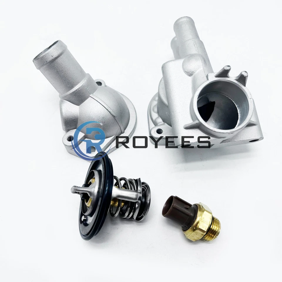 4x Thermostat Housing Cover & Sensor For 1996-2000 Honda Civic 1.6L 19320P2A000 - Image 2 of 4