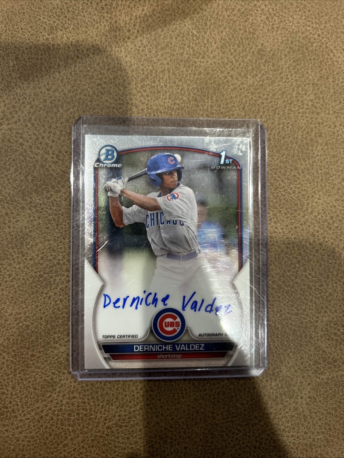 2023 Bowman - Chrome Prospect Autographs Derniche Valdez #CPA-DV (AU, RC)