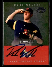 Duke Welker signed auto 2007 TriStar Prospects Plus #39 card