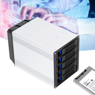 USA 5 Bay SATA HDD SAS Docking Station Offline Clone 3 5 Hard Drive Bays
