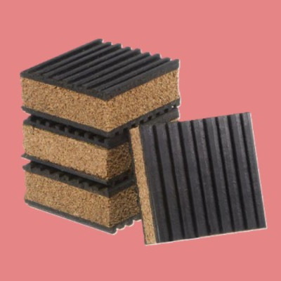 8 Pack Anti Vibration Pads rubber/cork 2''x2''x 7/8'' DAMPEN VIBRATION FLOOR
