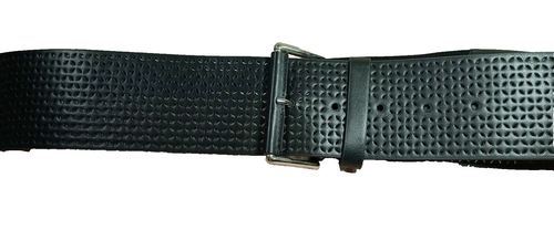 BELT Women Wide Black Faux Leather Elastic/BUCKLE 2 3/4"~TOTAL LENGTH 46 - Picture 2 of 13