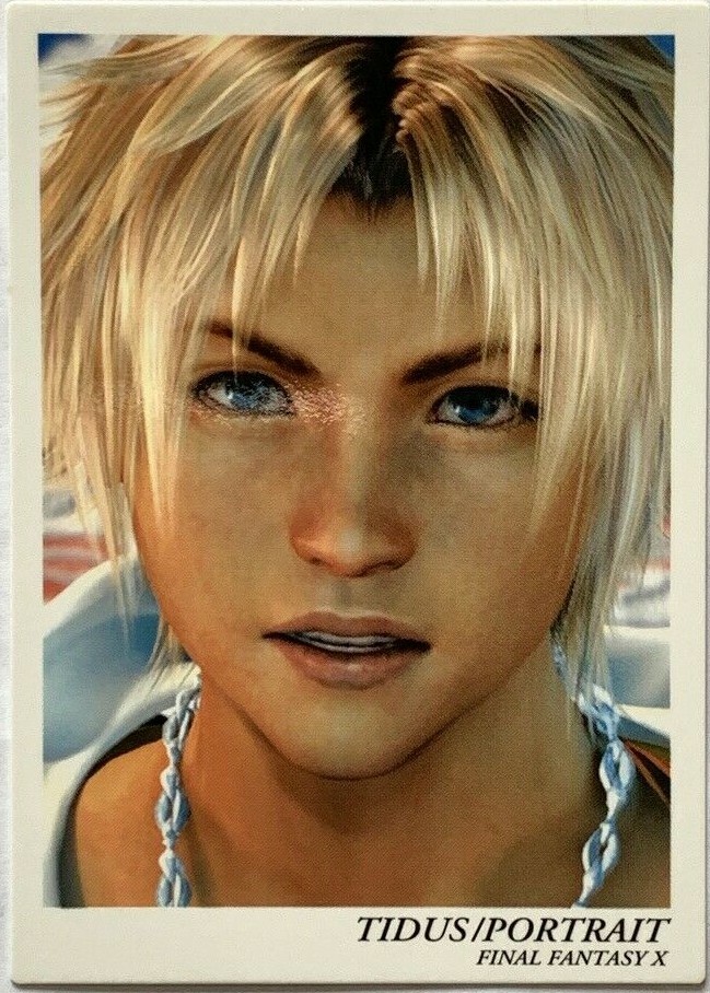 Tidus FINAL FANTASY X FFX Art museum SQUARE japanese card made in
