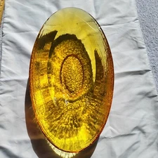 Fire and Light Oval Wide Lip Citrus 17 3/4" Bowl Excellent Condition 