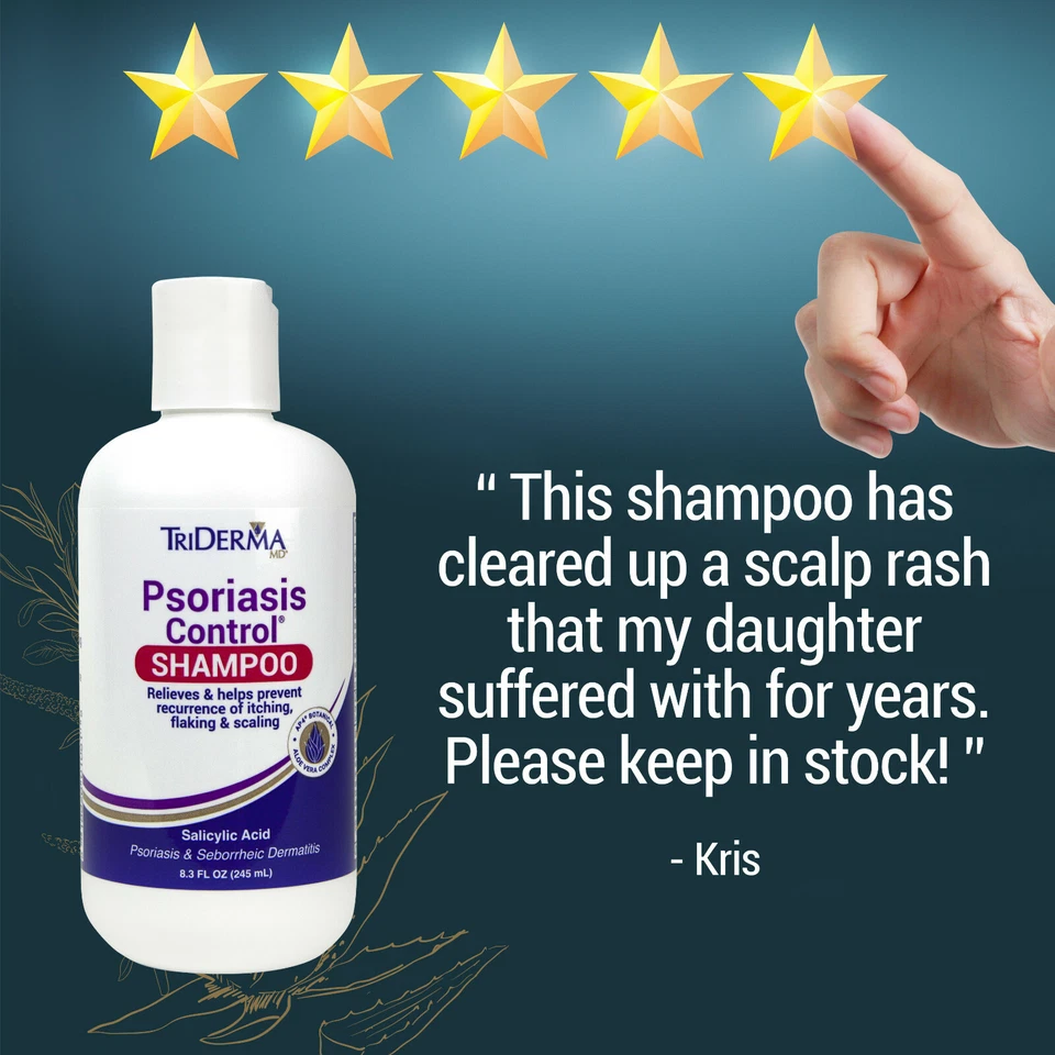 TriDerma Psoriasis Control Scalp Exfoliator Treatment Shampoo, 8.3 oz - Image 3 of 4