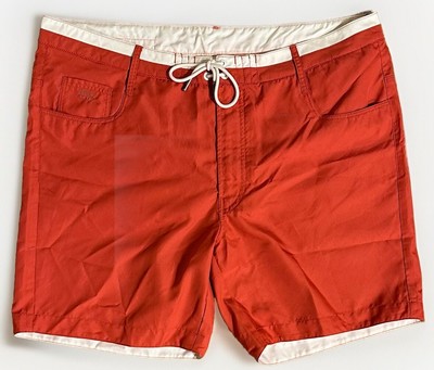 NEW G-Star Raw Denim Iconic Swim Shorts Trunk Men s 2XL Mesh Lined Color Ketchup