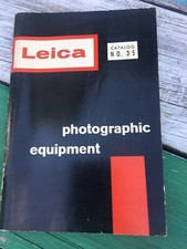 VTG LEICA CAMERA PHOTOGRAPHIC EQUIPMENT CATALOG 1959