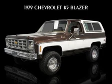 1979 Chevrolet K5 Blazer in Brown & White NEW METAL SIGN: 9x12 Ships Free