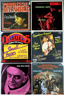 6 x Vinyl 7'' div. Stile: Egyptian Reggae, Small Faces, Voodo Suite, Erich Ponto