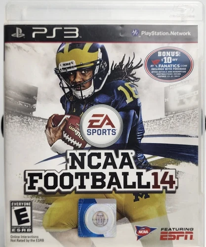 NCAA Football 14 Case (Sony PlayStation 3, 2013) No Game Disc Or Manual ESPN
