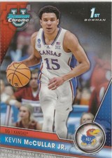 2023-24 Bowman Chrome University Kevin McCullar Jr RC Rookie Kansas Jayhawks