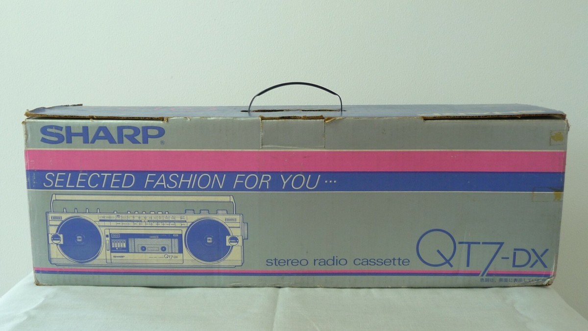 SHARP stereo radio cassette QT7-DX