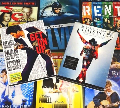 DVD Pick Your Movies Classics TCM Musicals Biography Combined Ship DVD Lot  