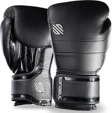 Sanabul Lab Series Boxing Gloves - Black/White 10oz - Sparring Training *5574A7B