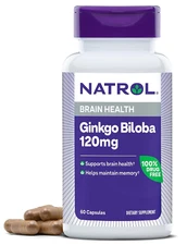 Brain Health Ginkgo Biloba 120Mg, Dietary Supplement for Brain Health and Memor