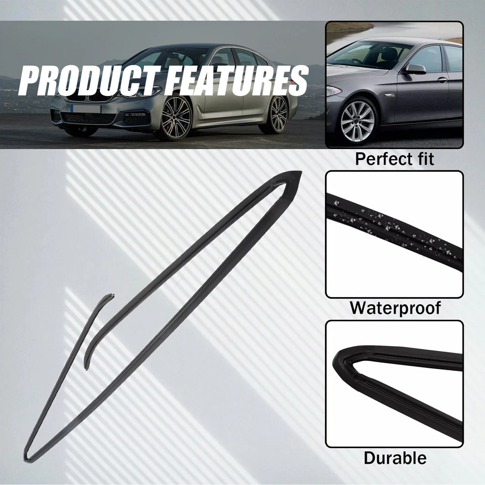 Rear Glass Window Upper Moulding Trim Seal for 2009-2010 BMW 535i xDrive - Image 3 of 4