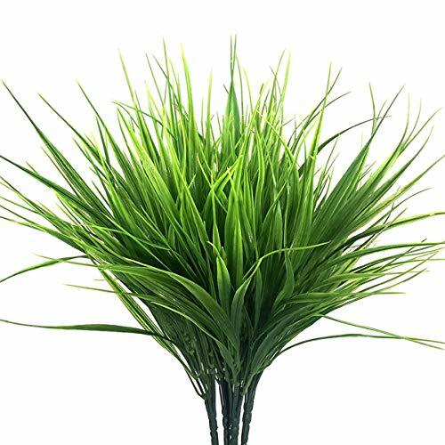 Ymwave 4 Pezzi Arbusti di Plastica Artificiale Verde Wheatgrass Falso (T8n)