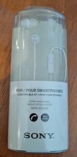 SONY MDR-EX15APWZ Headphones Wired In Ear W/Mic White New