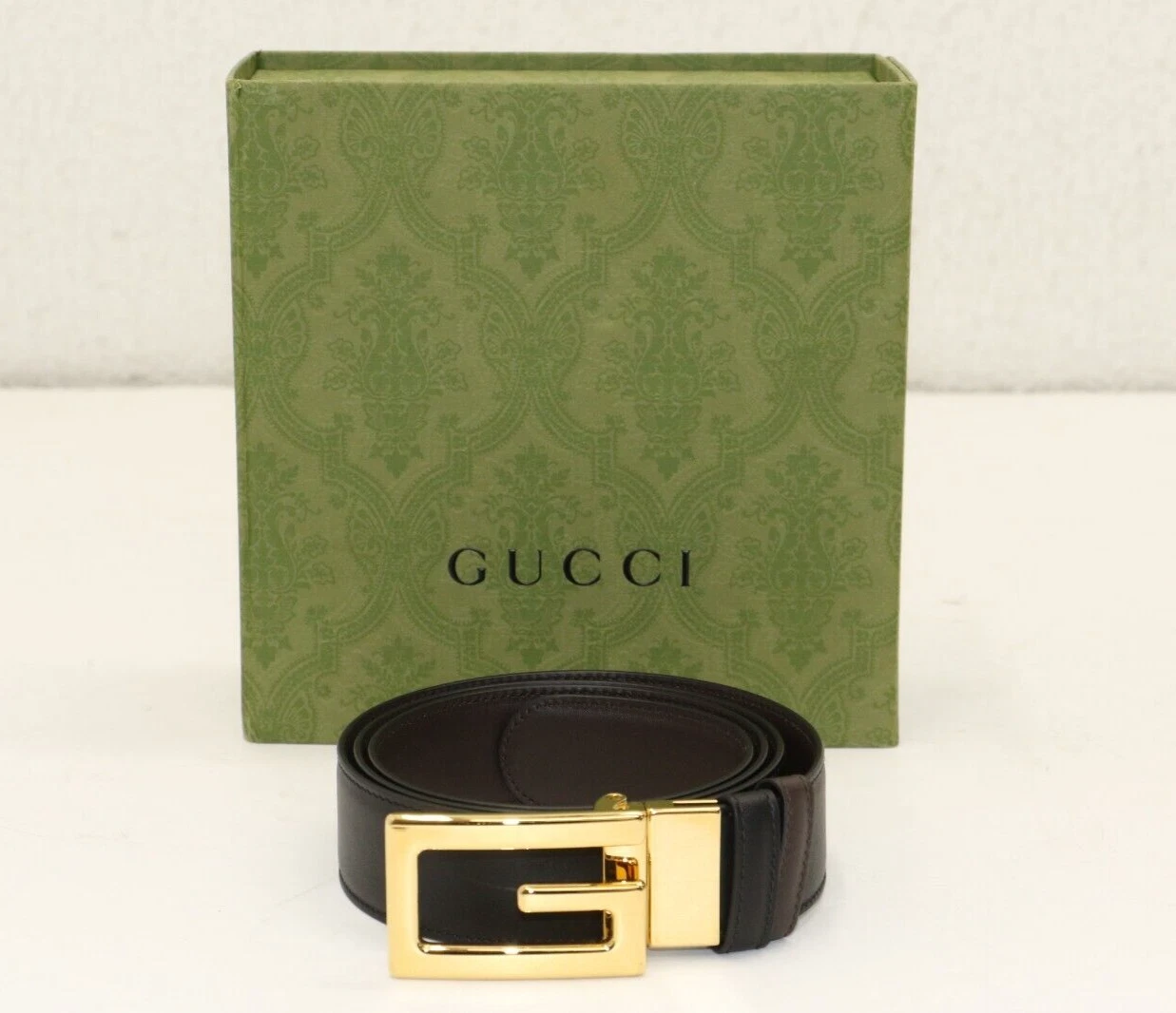 Gucci Ceinture Réversible avec Boucle Carrée G 626974