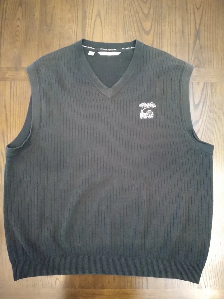 Cutter & Buck Mens Vest V Neck Size Large Black - Image 2 of 4