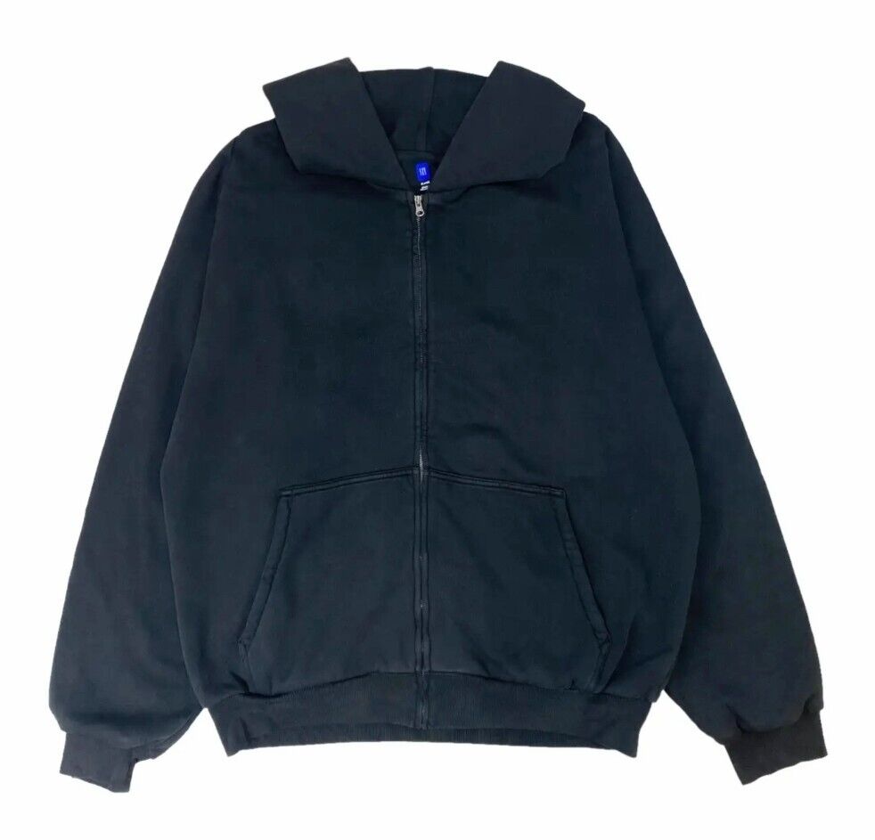 Yeezy GAP Zip Hoodie Unreleased Black Double Face Yeezy GAP Zip Hoodie Unreleased Black Double Face