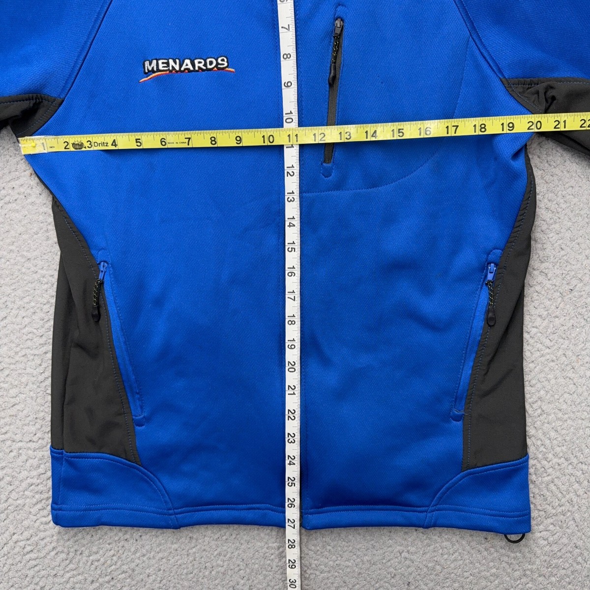 Menards Jacket Mens Medium Blue Gray Full Zip Full Zip Work