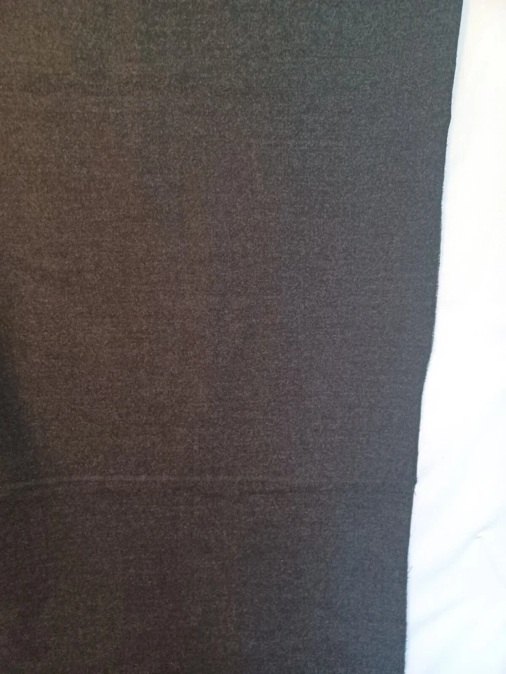 1.69 Yds. Charcoal Gray Wool Blend Suiting, 40"W, for Clothes, Crafts, Blanket - Image 2 of 3