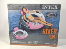 Intex River Run 1 Inflatable Connect N Float System One Lounge