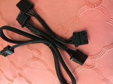 Braided EVGA SuperNOVA 750 850 G2 G3 6 pin Perif to 4X IDE DRIVER POWER cable