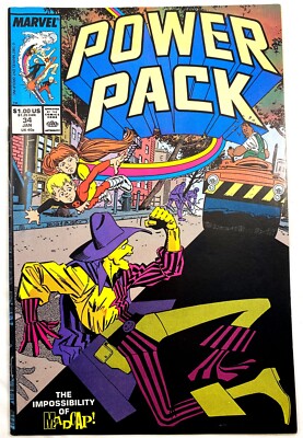 POWER PACK #34 - Marvel Comic - January 1988 - [Child's Play]  - VG