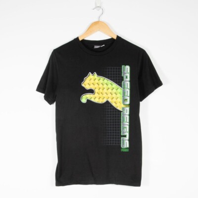 Puma Speed Reigns Graphic Print T-Shirt Oberteil Tee Rundhals Kurzarm