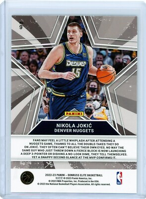 2022-23 Panini Donruss Elite Nikola Jokic Star Status #9
